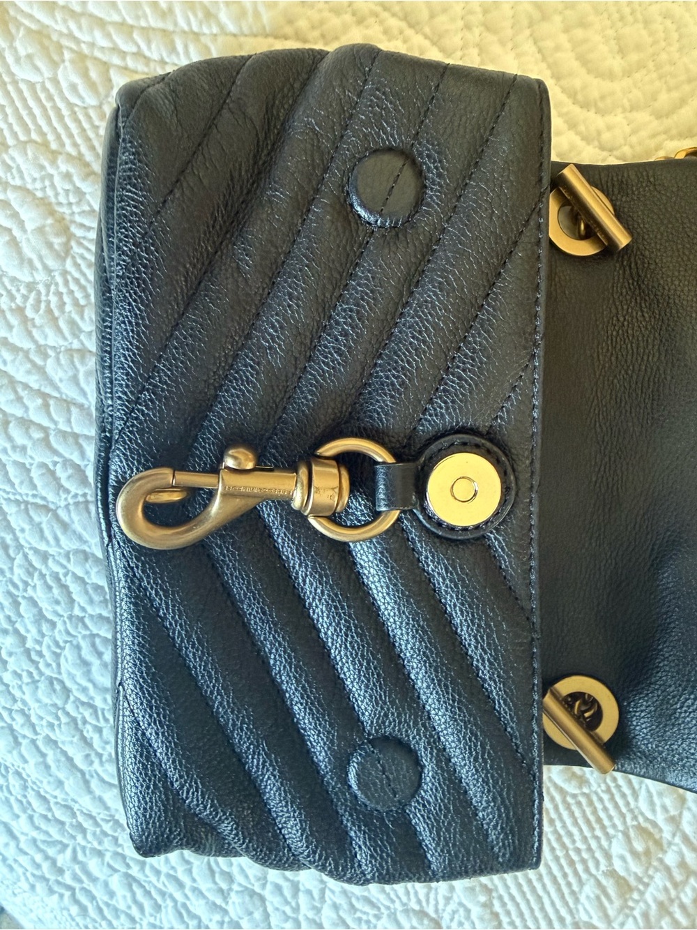Rebecca Minkoff Edie Small Leather Crossbody Bag - Picture 16 of 16